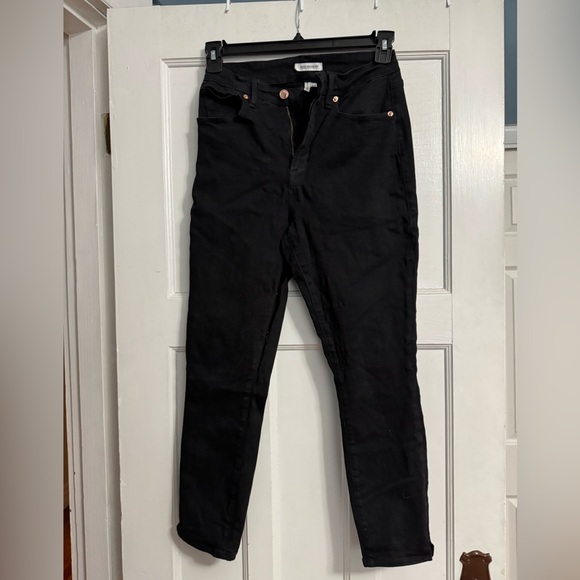 Good American Size 10 Good Waist Crop Black Jeans - Picture 1 of 2